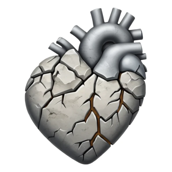 A heart of stones sticker