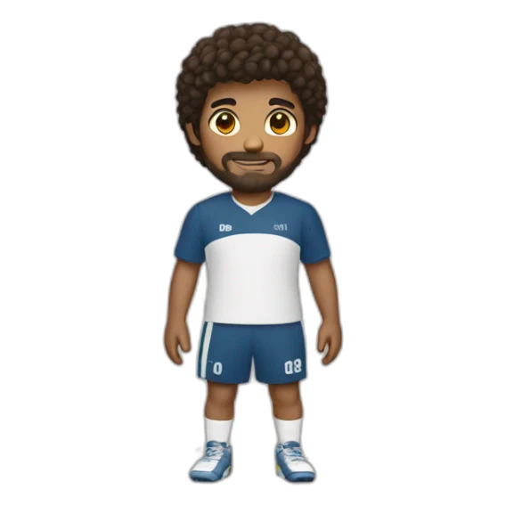 Luca sportsman with darkbrown hairs sticker