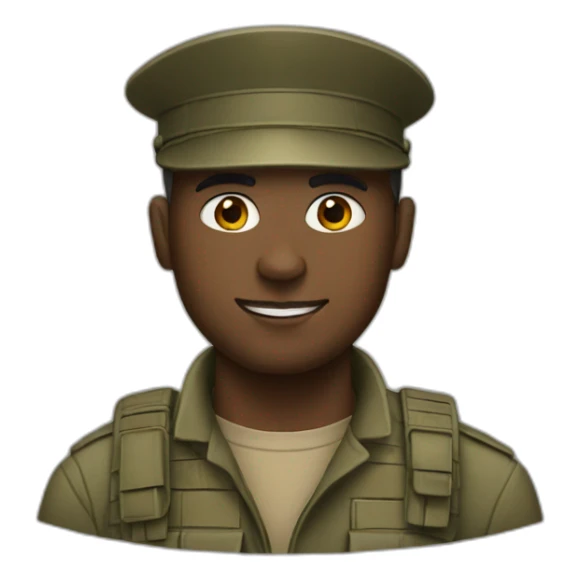 Soldier-who-is-also-an-artist sticker