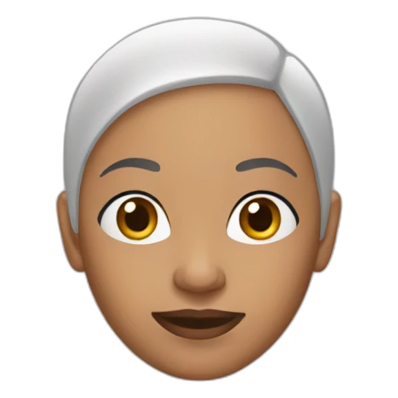 bald woman  sticker