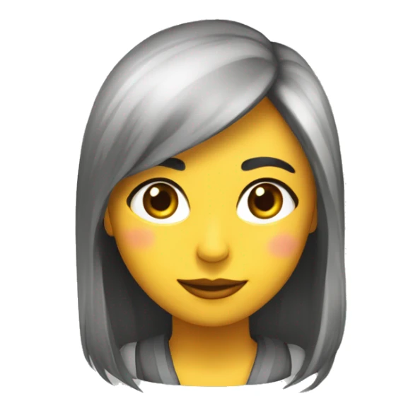 chica pelinegra lacia y enojada sticker