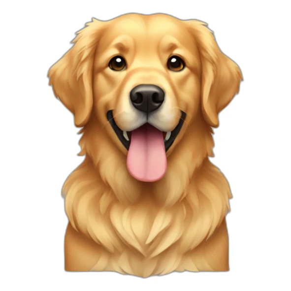 pixel the golden retriever sticker