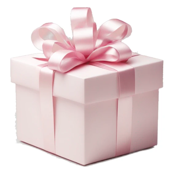 Light pink Christmas gifts under a white Christmas tree  sticker