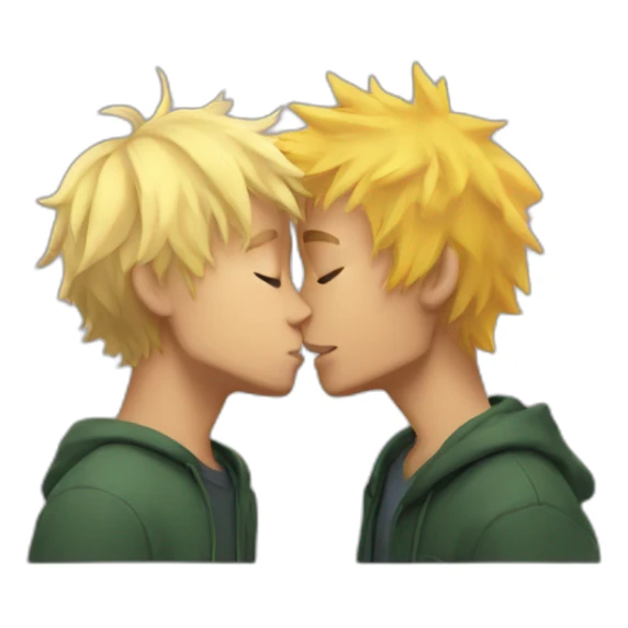 tweek and craig kissing sticker