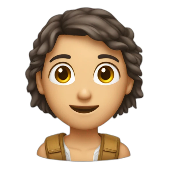 Emoji de un chico y una chica en unacama  sticker