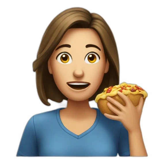 Woman-eating-jeff-probst sticker