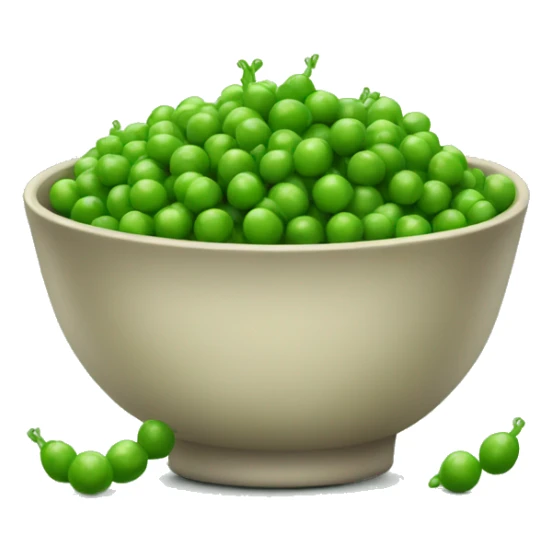 a bowl of peas sticker