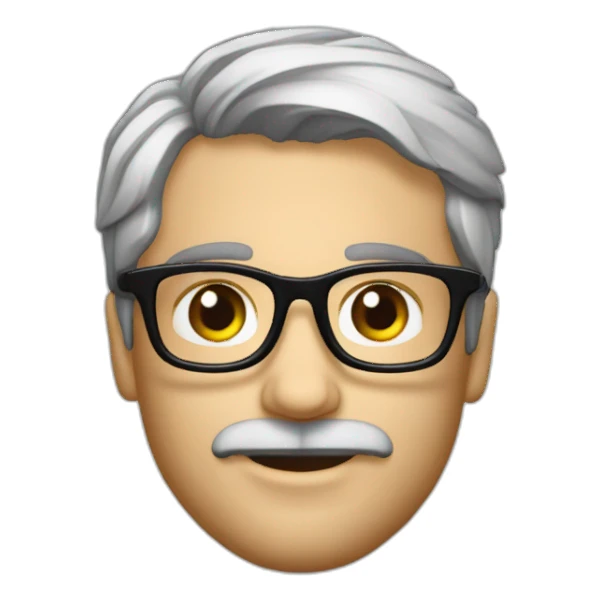 Francesc Puigcarbó con gafas de cristal sticker