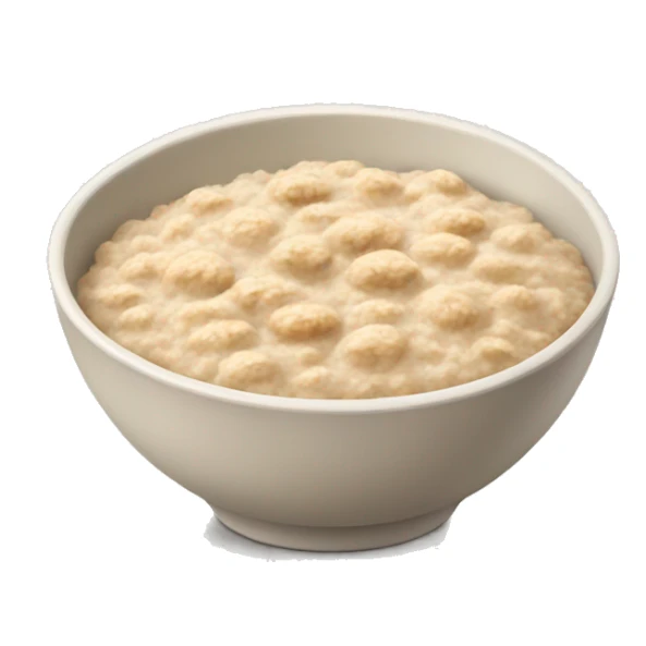 A bowl of oatmeal  sticker