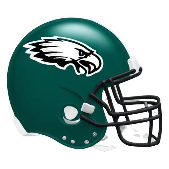 Philadelphia Eagles football helmet sticker