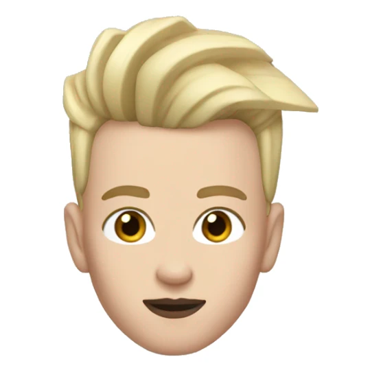 james Charles with blond hair sticker
