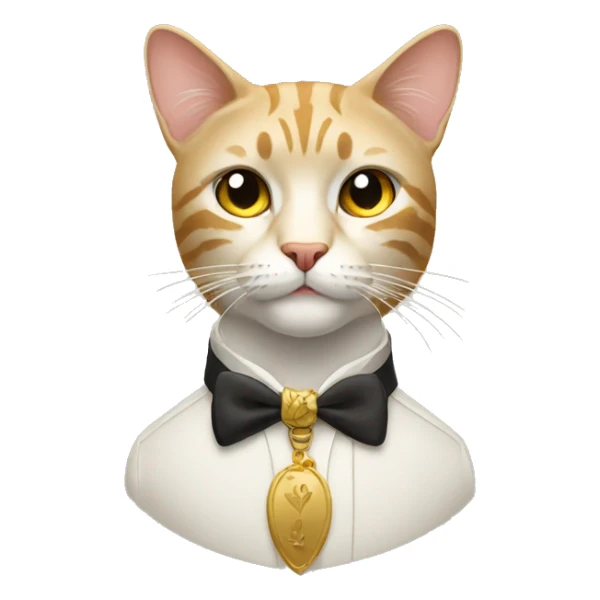 rich cat sticker