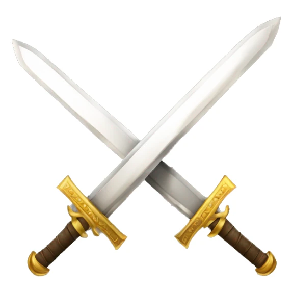 Two Swords Golden and Palm In the middle sticker