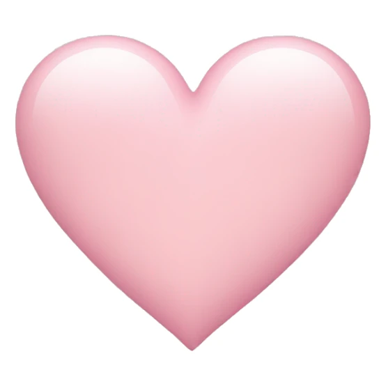 light pink heart sticker