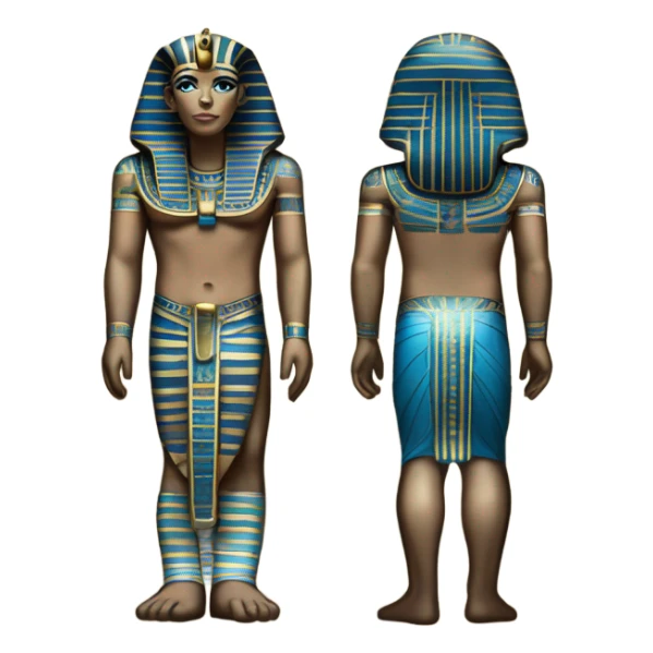 egypt sarcophagus coffie gold blue white black , full body  sticker