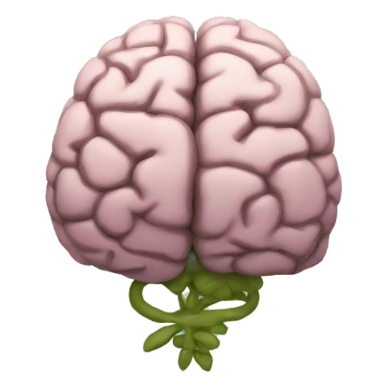 Brain with flowers sticker