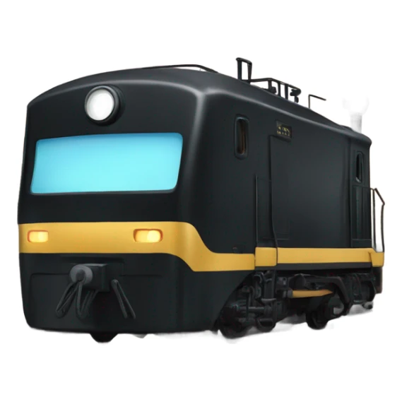 A electric locomotive (With little shiny black Kirby eyes) sticker