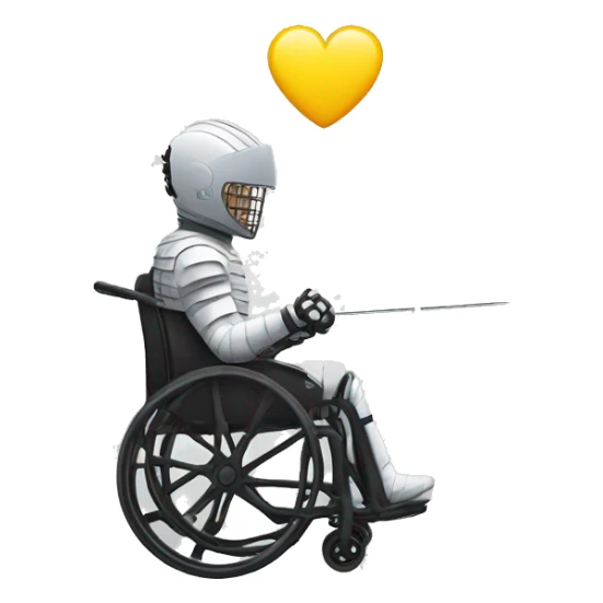 Wheelchair fencing Pisa tower sticker