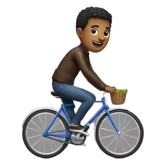 gay man riding a bike sticker