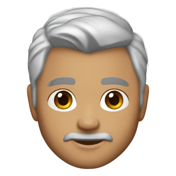memoji of silver fox, the rock, v neck t shirt sticker