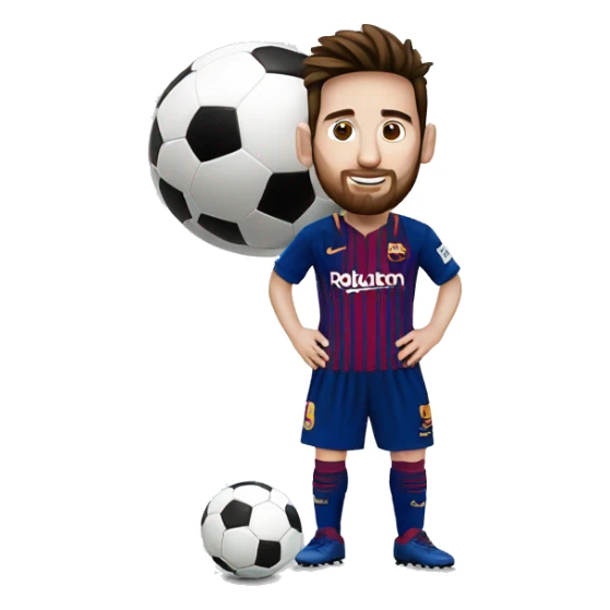 Haz un Messi con un balón sticker