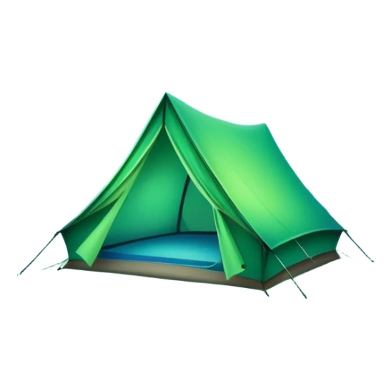 tent under aurora borealis night sky sticker