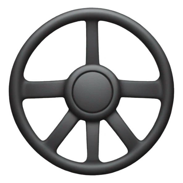 steering wheel of a car sticker