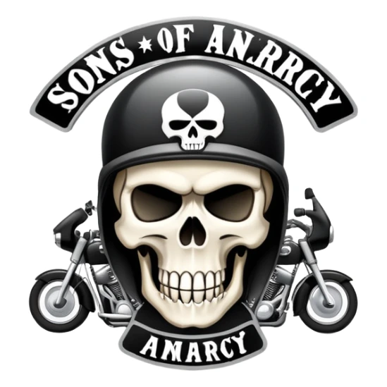 Skul kind of logo Sons Of Anarchy including Sons Of HVAC sticker