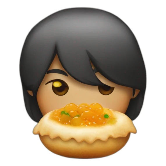 pani puri indian food sticker