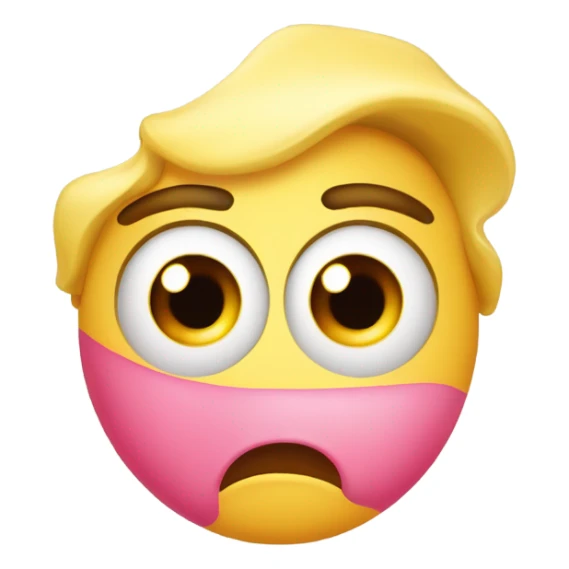 Flushed Face emoji with heart eyes sticker