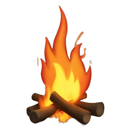 Cozy fire sticker