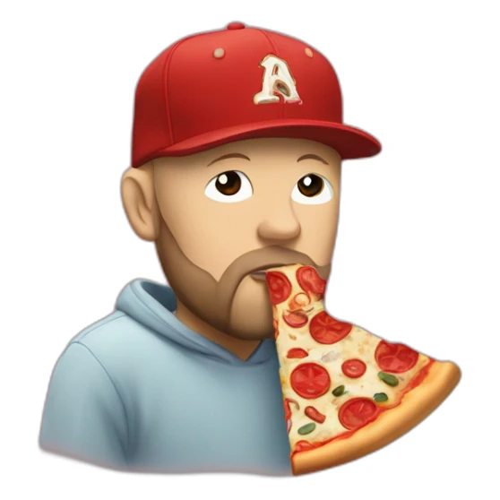 Fred Durst eating a slice of pizza sticker