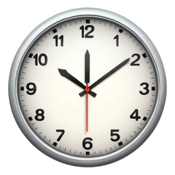 A clock sticker