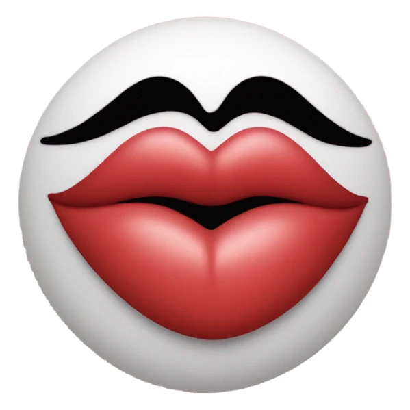 Kissing heart sticker