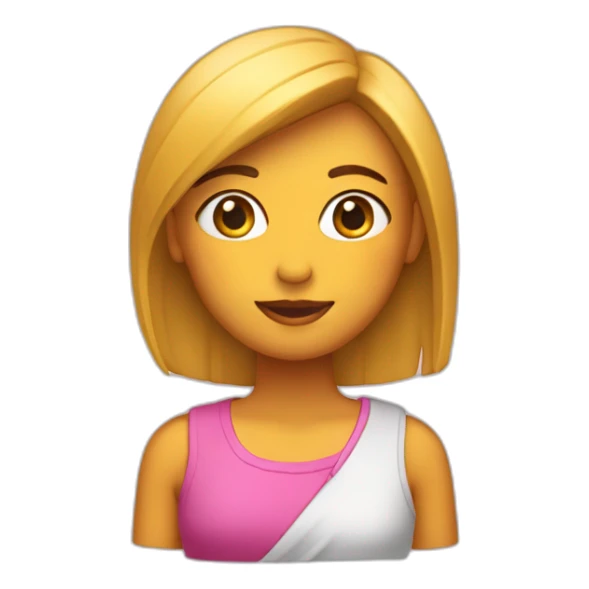 Chica con falda corta inclinada sobre la vista trasera. sticker