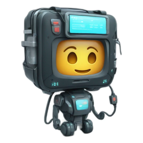 futuristic technological dark kit first aid with padscreen monitoring health sticker