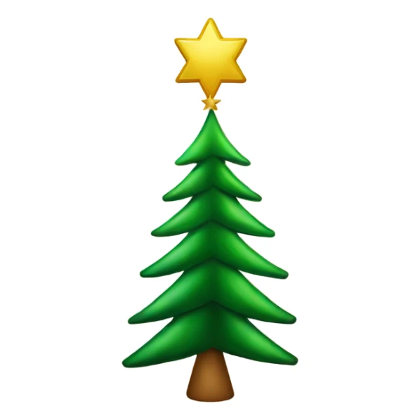 Christmas tree star of david sticker
