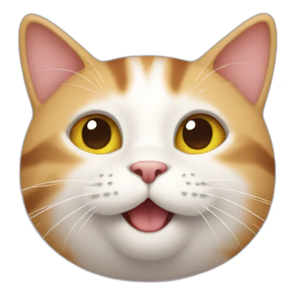 Cat that is happy sticker