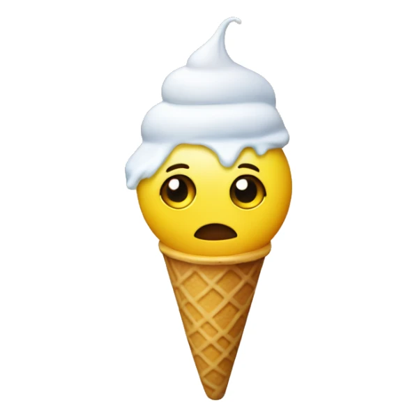 yellow pupil with ice cream  sticker