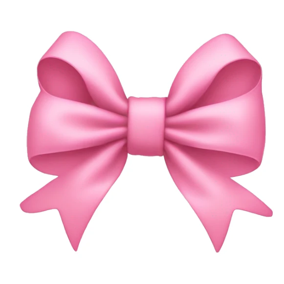 Baby pink bow sticker
