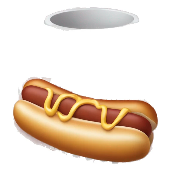 red and white cup with hot dog logo on it sticker