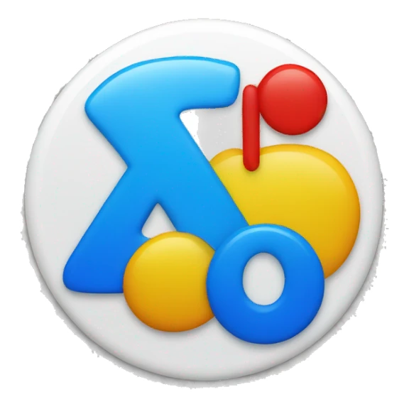 White circle inside ".ec", point colour yellow, letter "e" colour blue and letter "c" colour red sticker