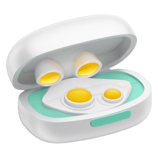 dual compartment prescription contact lens case sticker