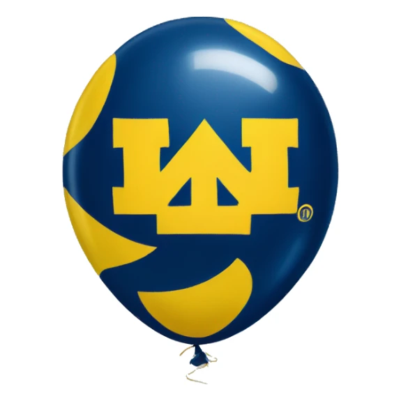 University of Michigan happy balloon sticker