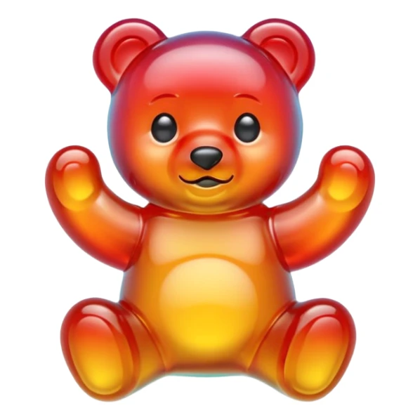 Gummy bear sticker