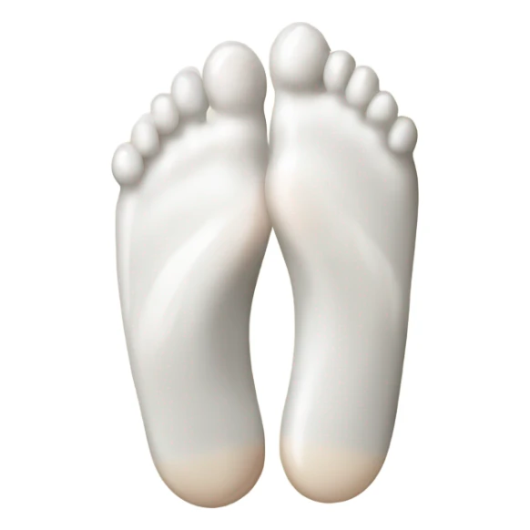 Feet covered in milk sticker