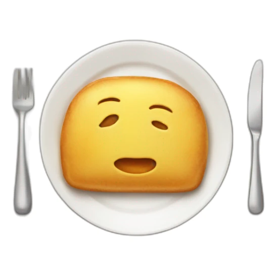 food on plate sticker