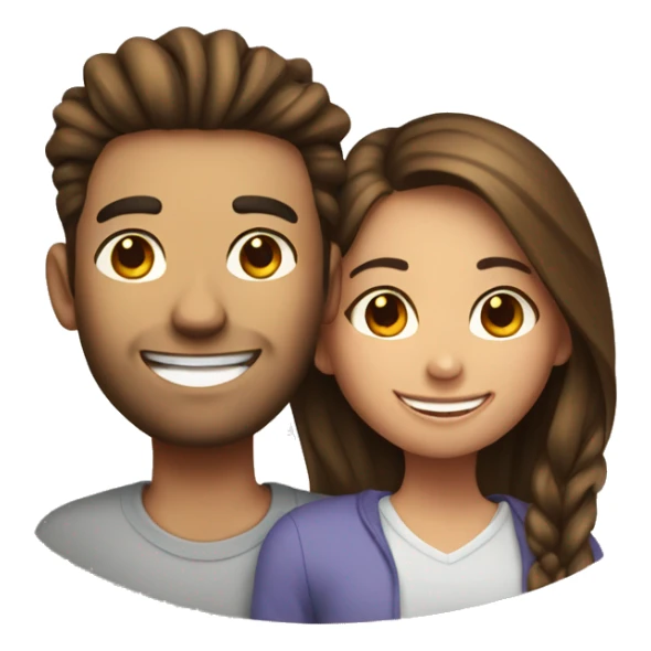 smiling girl with boyfriend  sticker