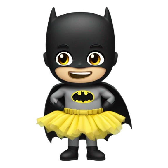 Batman sucking a banana in a tutu sticker