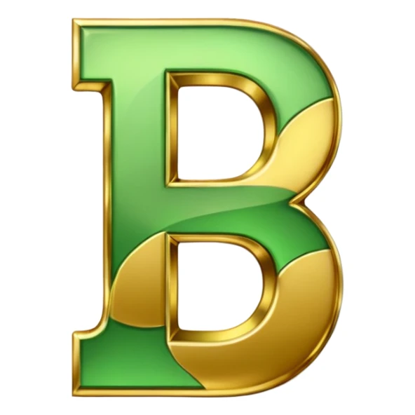 number 7 in golden and green shadows sticker